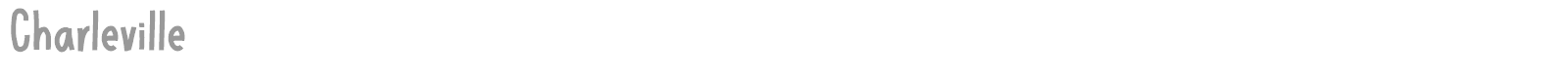 Charleville font preview